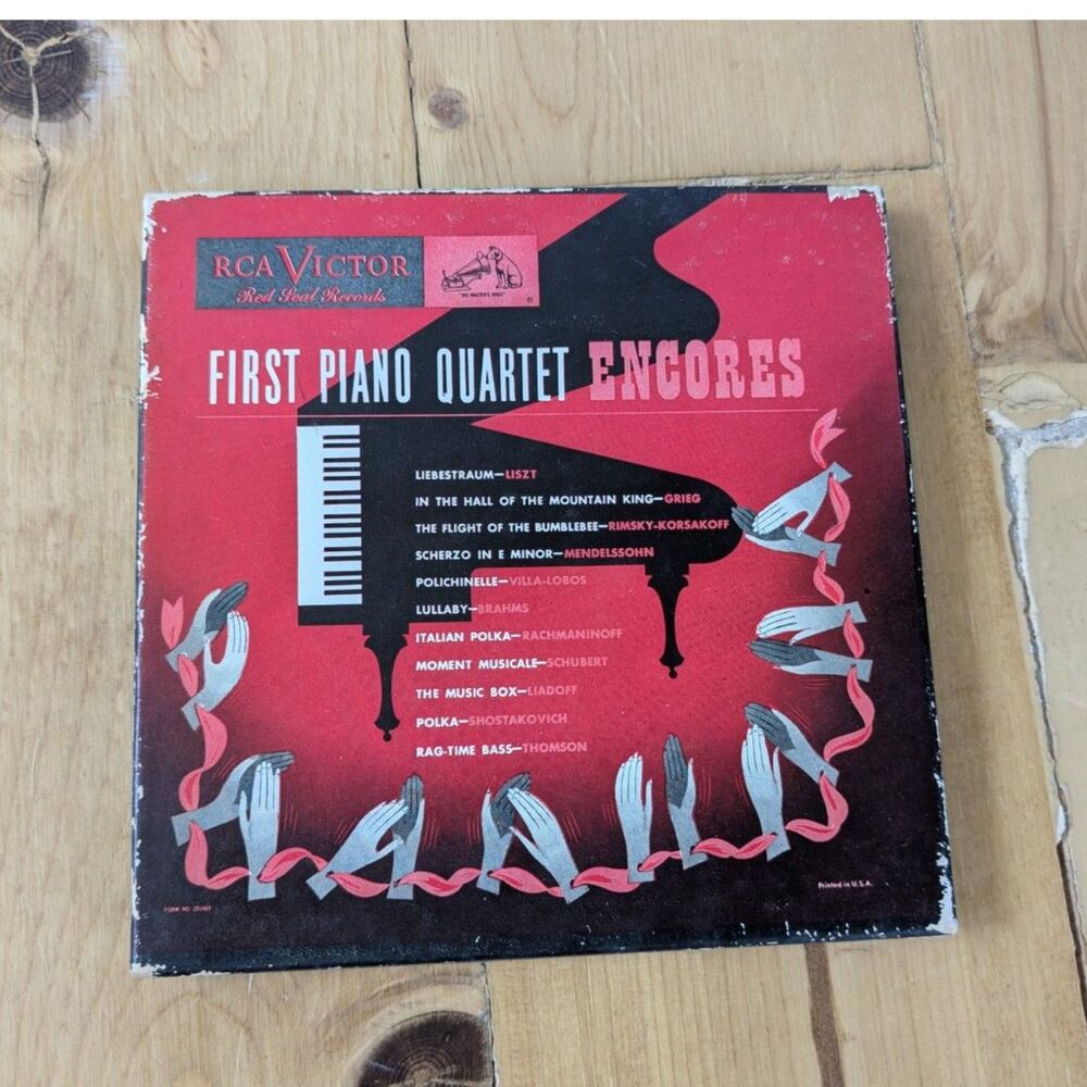 First Piano Quartet Encores 4pc Vinyl Record set - RCA Victor Red Seal Records